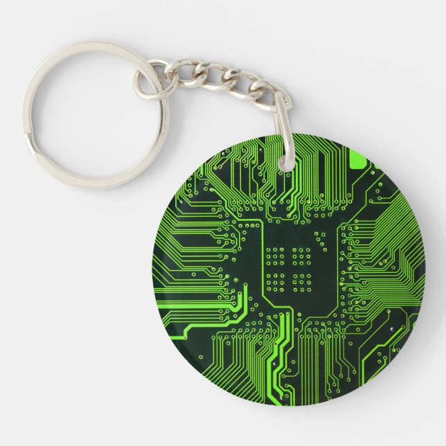 Geek Out NERD PCB Grönt Electronic Circuit Board (Framsidan)