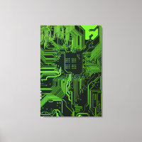 Geek Out NERD PCB Grönt Electronic Circuit Board