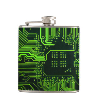 Geek Out NERD PCB Grönt Electronic Circuit Board Fickplunta