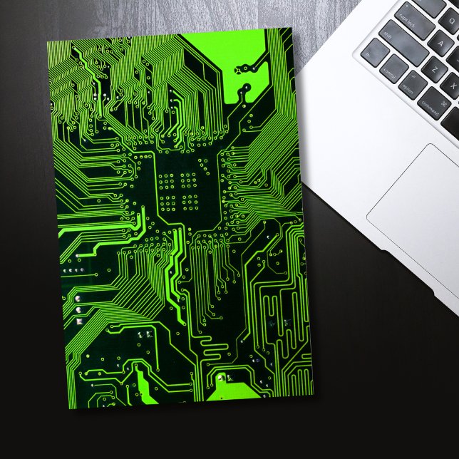 Geek Out NERD PCB Grönt Electronic Circuit Board Poster (Skapare uppladdad)