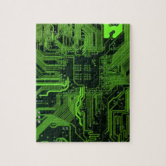 Geek Out NERD PCB Grönt Electronic Circuit Board Pussel