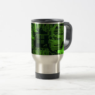 Geek Out NERD PCB Grönt Electronic Circuit Board Resemugg