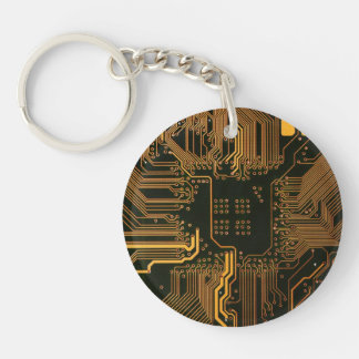 Geek Out NERD PCB Orange Electronic Circuit Board