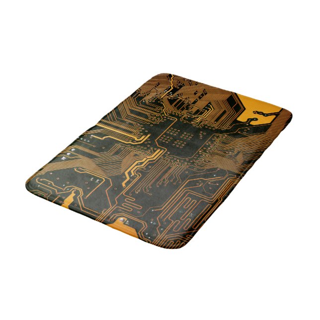 Geek Out NERD PCB Orange Electronic Circuit Board Badrumsmatta (Vinklad)