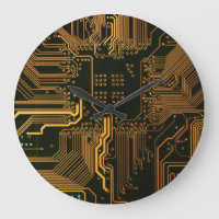 Geek Out NERD PCB Orange Electronic Circuit Board