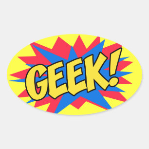 GEEK OVALT KLISTERMÄRKE
