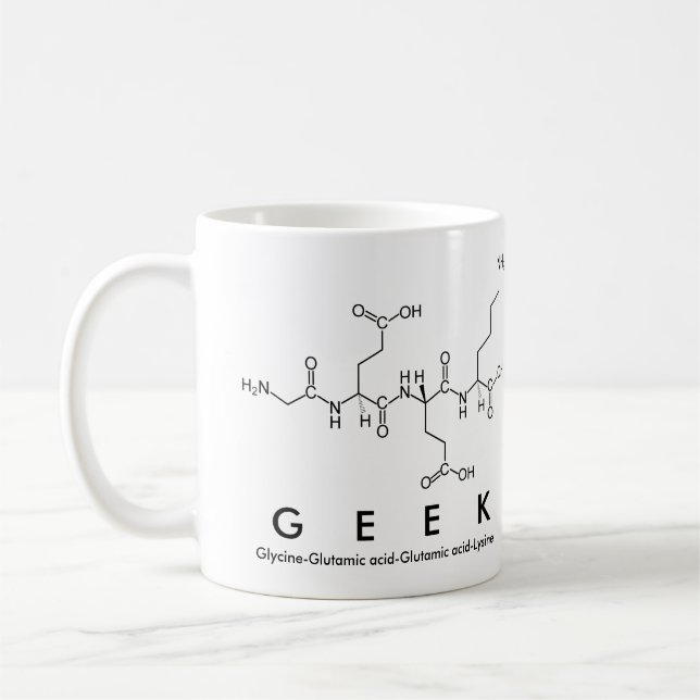 Geek peptide ord mugg (Vänster)