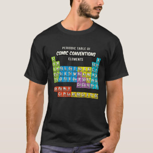 Geek Periodic Bord vid Tecknad Bokar-konventionen T Shirt