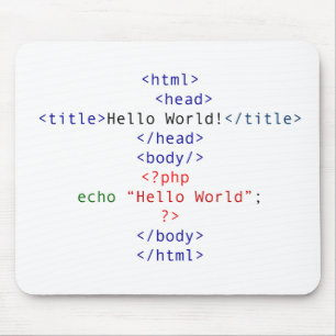 Geek php Hälsning Musmatta