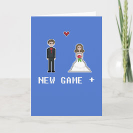 Geek Player 1 och 2 New Game Plus Bride Groom Kort