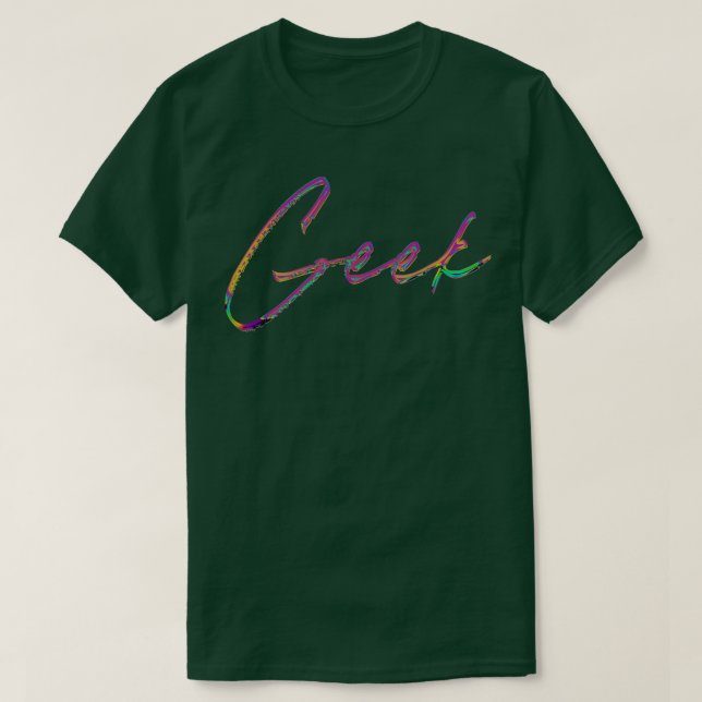 Geek Retro 90s Minimal design i Stil T Shirt (Design framsida)