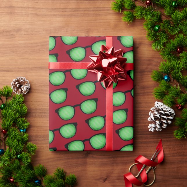 Geek Specs: Glasögon med binärkod Mönster Funny Presentpapper (Julgåva)