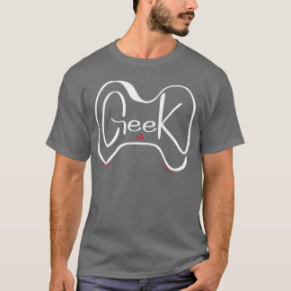 Geek Spelkontroll Nörd Dator Gamer present bo T Shirt