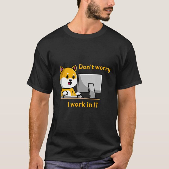 Geek Squad IT Specialist Tech Support Professional T Shirt (Framsida)