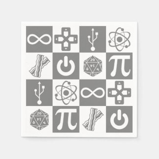 Geek Symbols Pappersservett