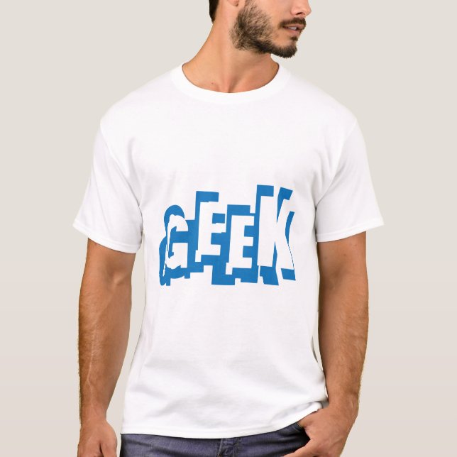 geek texte  t shirt (Framsida)