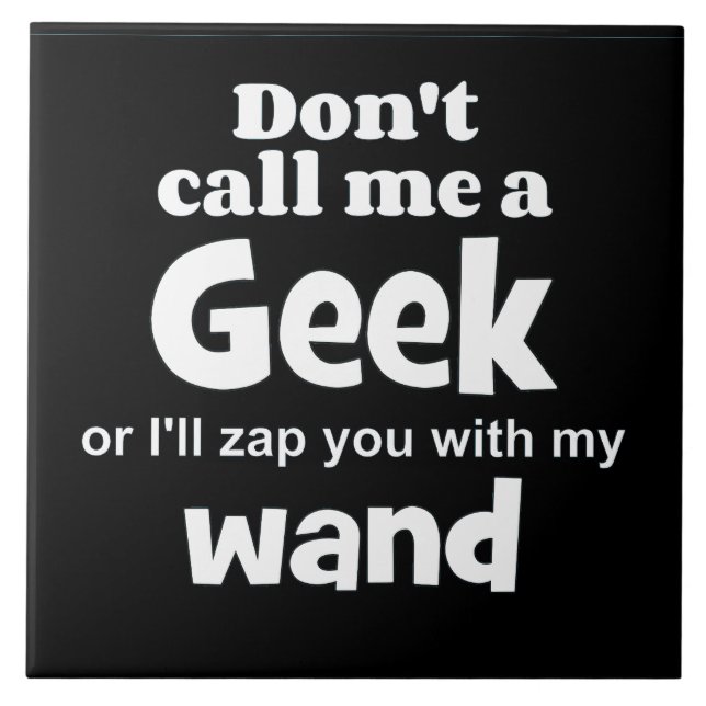 Geek trollspö wf kakelplatta (Framsidan)