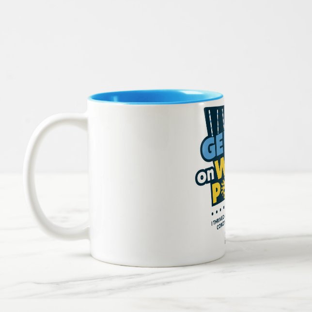 Geek ut på Weaves Caffe Mugg (Vänster)