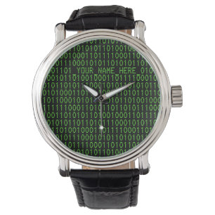 Geek Watch #3 Binary_YOUR_NAMN_HERE__ Armbandsur