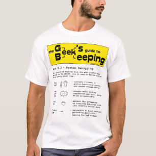 GeekBeekeeping (feltestning) - vitT-tröja T-shirt