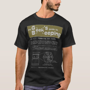 GeekBeekeeping (som byter kort) - svart T-tröja Tee Shirt
