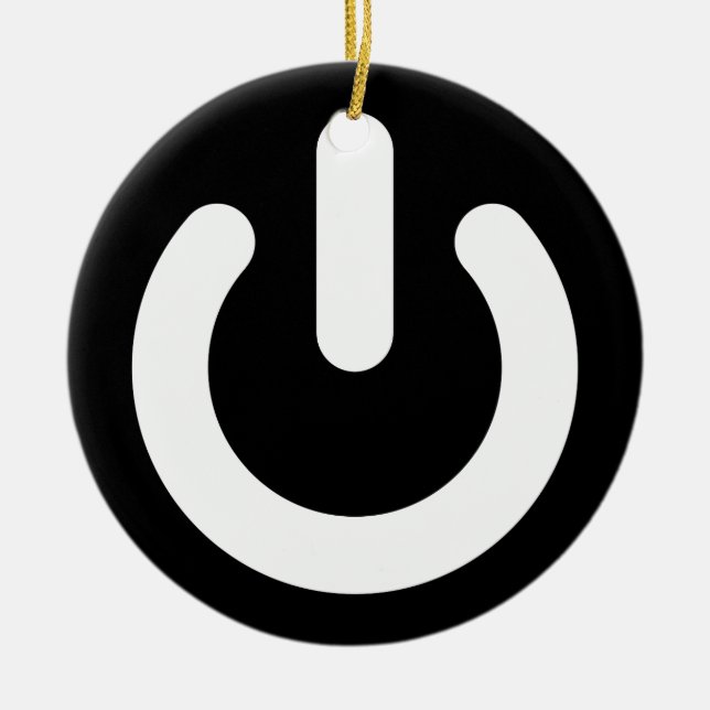 Geeken driver ideologi julgransprydnad keramik (Framsidan)