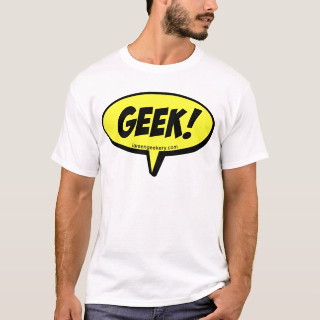 Geeken talar T-tröja T-shirt (Framsida)