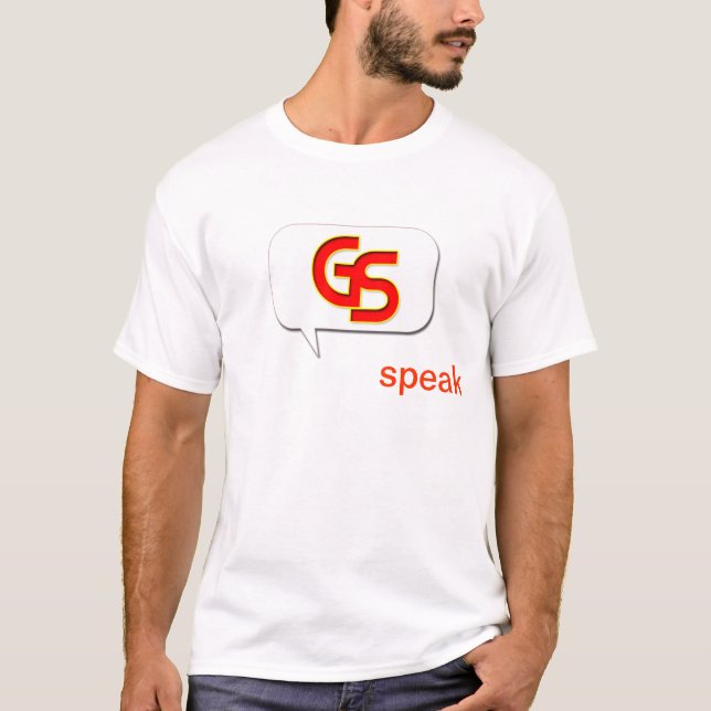 Geeken talar tee shirt (Framsida)