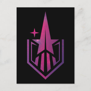 Geekerella Starfield Logotyp Vykort