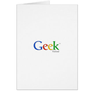 Geekför evigt hälsningskort