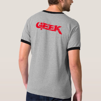 Geekklubbgrå färg t-shirt