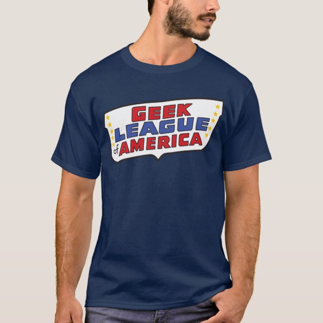 Geekliga av den Amerika utslagsplatsen (mörk) T Shirt (Framsida)