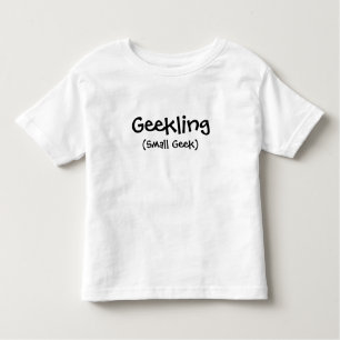 Geekling (liten Geek) småbarnutslagsplats T Shirt
