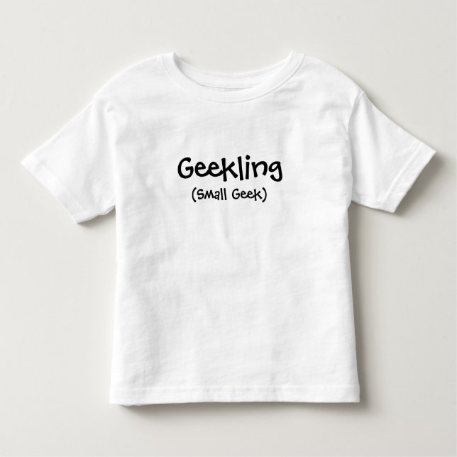 Geekling (liten Geek) småbarnutslagsplats T Shirt (Framsida)