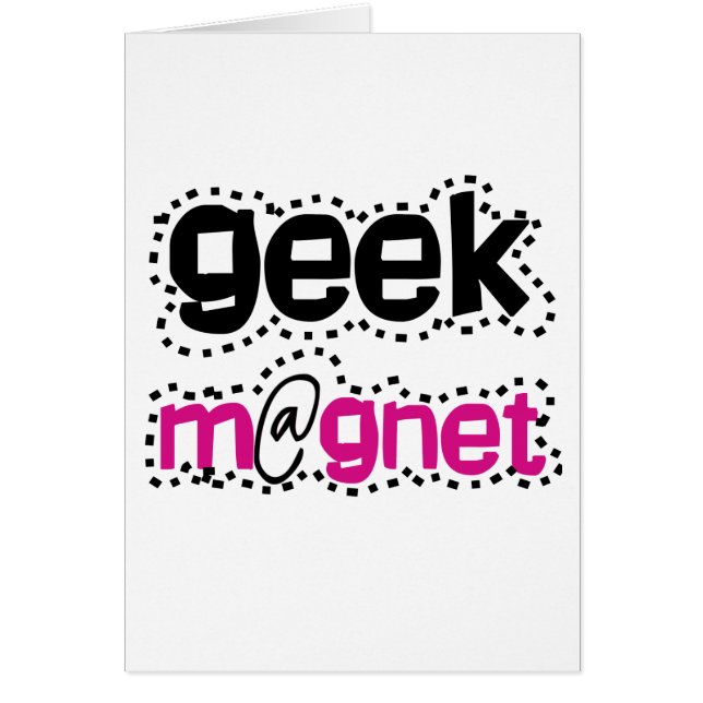 Geekmagnet Hälsningskort (Framsidan)