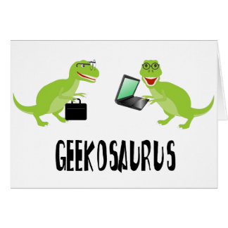 geekosaurus hälsningskort