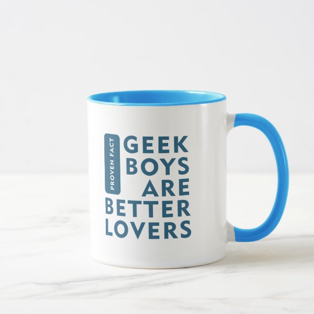 Geekpojkar är bättre älskare mugg (Höger)