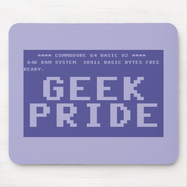 Geekpride för kommendör 64 musmatta (Framsidan)