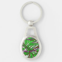 Geeks ålder ovalt silverfärgad nyckelring