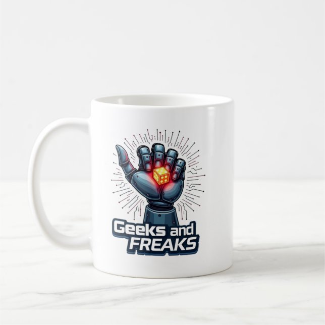 Geeks and freaks, gaming, geek kaffemugg (Vänster)