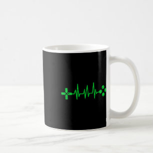 Geeks Hjärtklappning Gaming Kaffemugg
