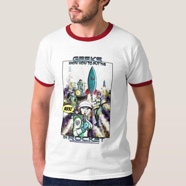 Geekssten flyger T-tröja T-shirt (Framsida)