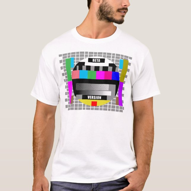 Geekutslagsplatser, den BETA VERSIONEN TESTAR T-shirt (Framsida)