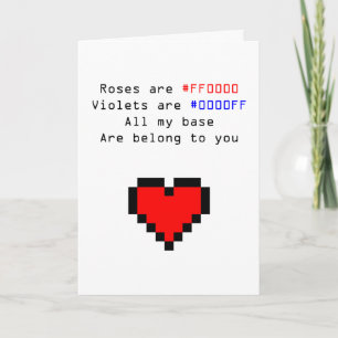 Geekvalentineskort Helgkort