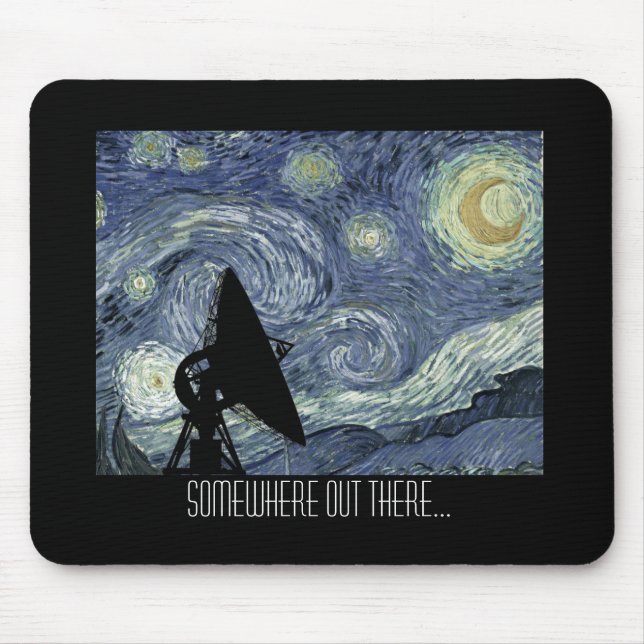 Geeky astronomi Mousepad Musmatta (Framsidan)