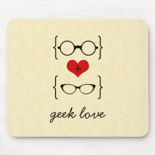 Geeky exponeringsglas Mousepad Musmatta