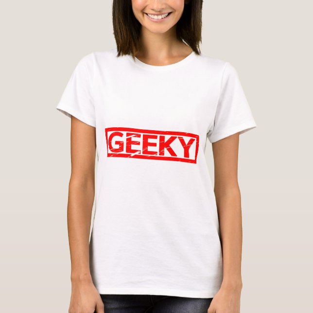 Geeky Frimärke T Shirt (Framsida)