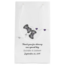Geeky Gamers Bröllop Gift Bag Silver Lila