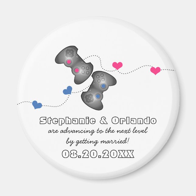 Geeky Gamers Spara datum magneter (Framsidan)