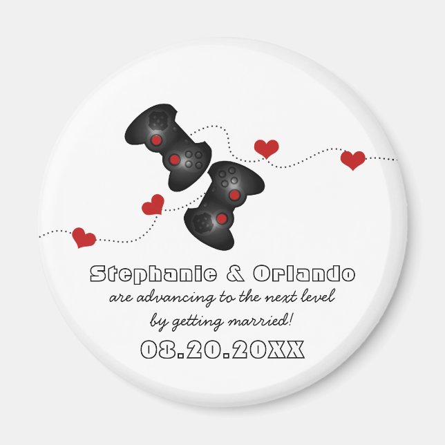 Geeky Gamers Spara datum magneter, Mörk Magnet (Framsidan)